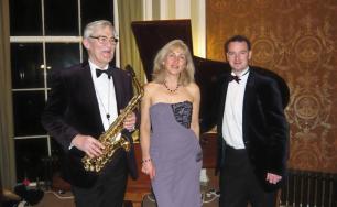 Music Deco Trio at the Sidholme Hotel - from left, Chris Gradwell, Kate Walker and Andrew Daldorph